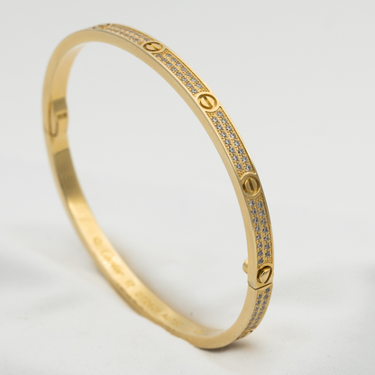 ¡®Glow Jewelry¡¯LOVE BRACELET 3.65MM DIAMOND-PAVED