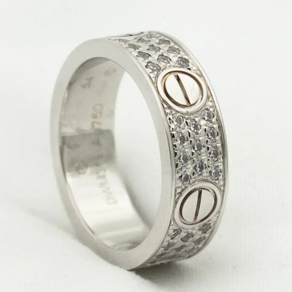 ¡®Glow Jewelry¡¯LOVE RING 5.5MM DIAMONDS PAVED