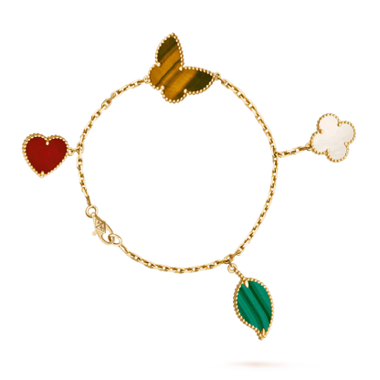 ¡®Glow Jewelry¡¯LUCKY SPRING 5 MOTIF GOLD BRACELET