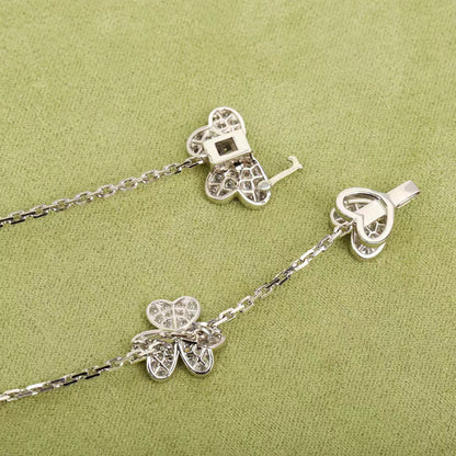 ¡®Glow Jewelry¡¯FRIVOLE SILVER 9 FLOWERS NECKLACE