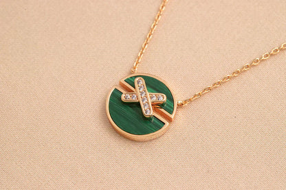 [Glow Jewelry]JEUX DE ROSE GOLD DIAMOND NECKLACE