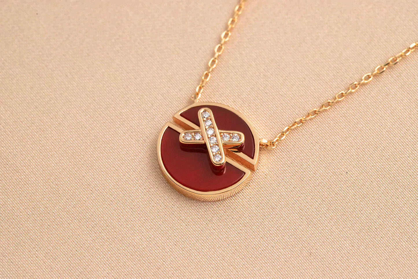 ¡®Glow Jewelry¡¯JEUX DE ROSE GOLD DIAMOND NECKLACE