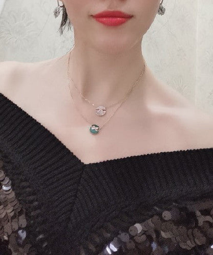 [Glow Jewelry]JEUX DE PINK GOLD DIAMOND NECKLACE