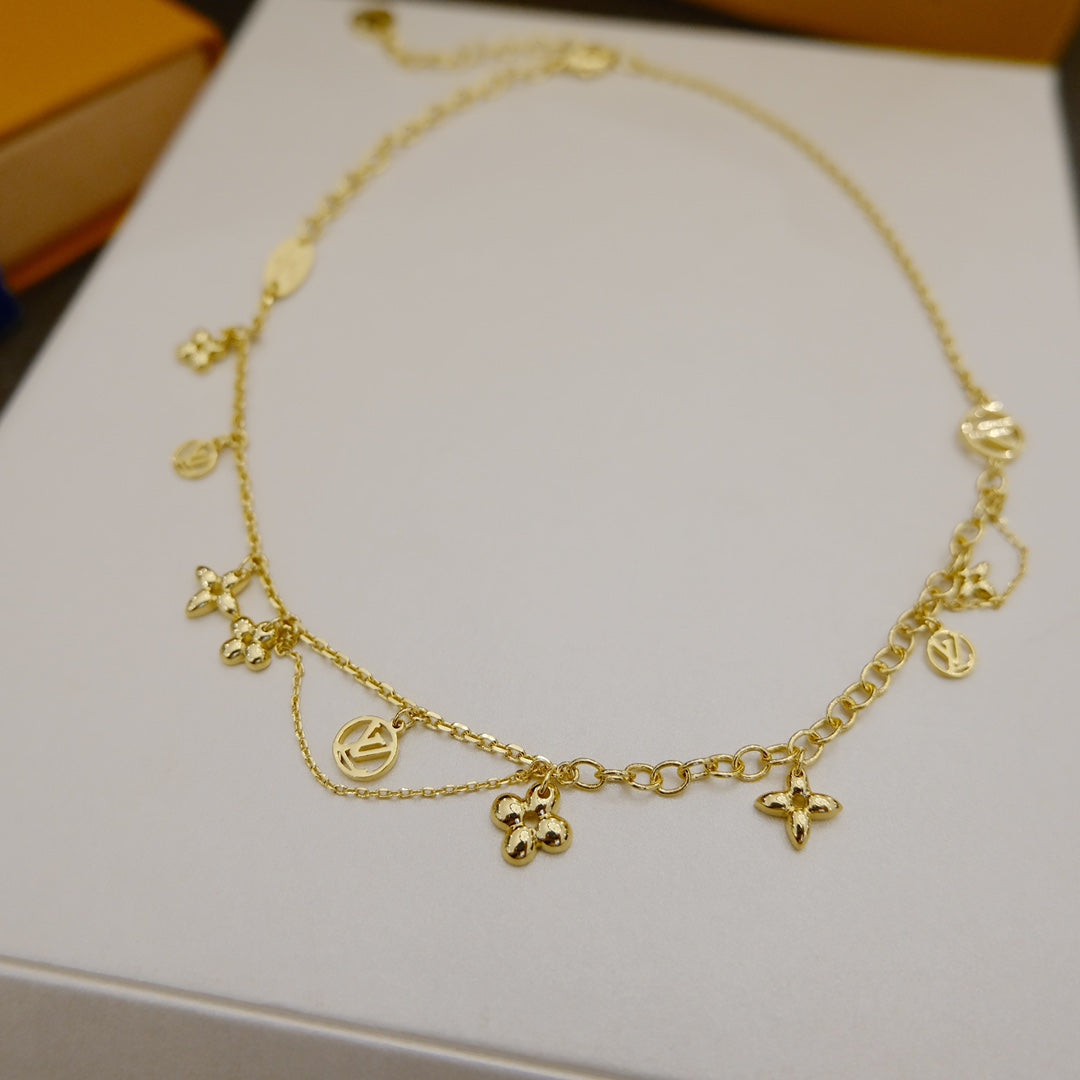 ¡®Glow Jewelry¡¯BLOOMING SUPPLE NECKLACE BRASS