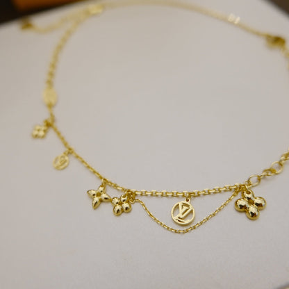 ¡®Glow Jewelry¡¯BLOOMING SUPPLE NECKLACE BRASS