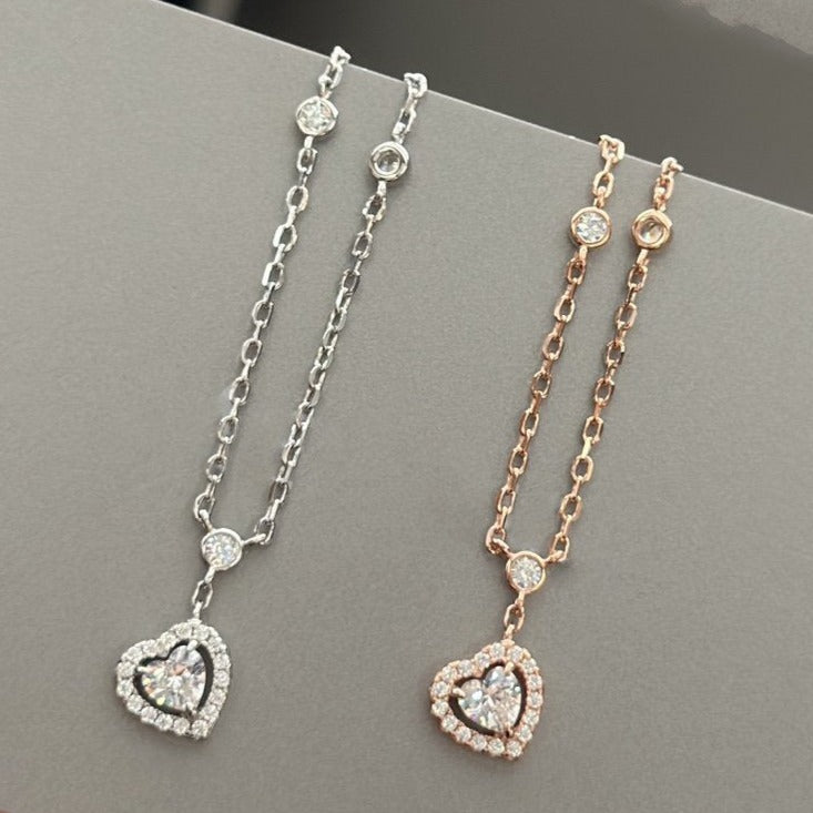 [Glow Jewelry]JOY HEART DIAMOND NECKLACE
