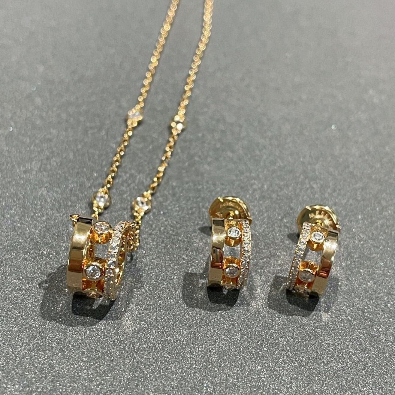 [Glow Jewelry]CHAIN MOVE ROMANE PEDAND NECKLACE