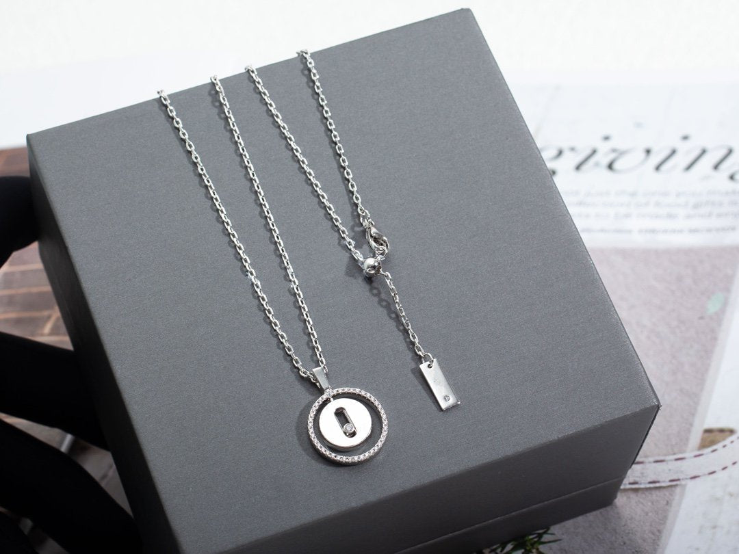 [Glow Jewelry]LUCKY MOVE PM NECKLACE SILVER DIAMOND