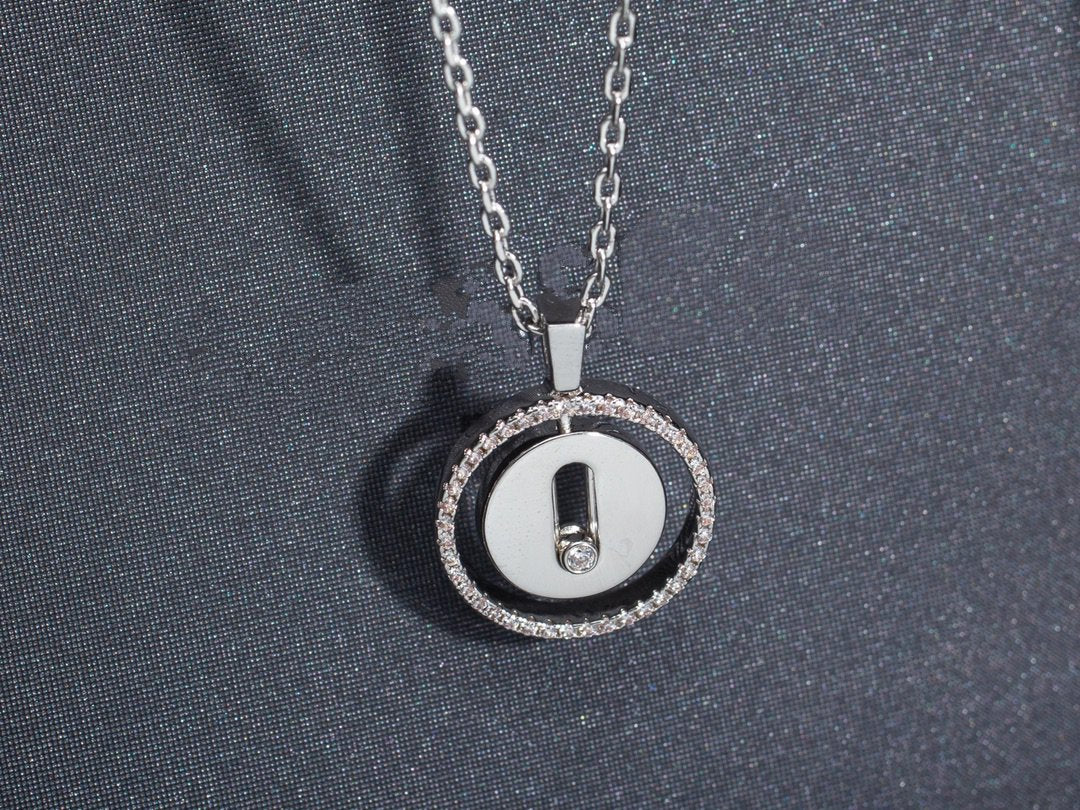 [Glow Jewelry]LUCKY MOVE PM NECKLACE SILVER DIAMOND