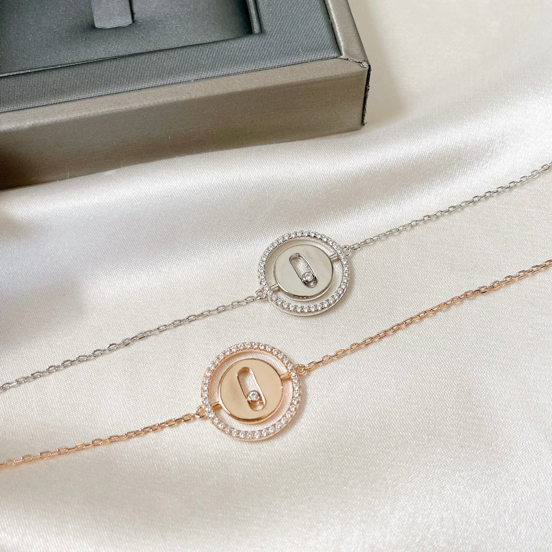 [Glow Jewelry]LUCKY MOVE PAVED DIAMOND BRACELET