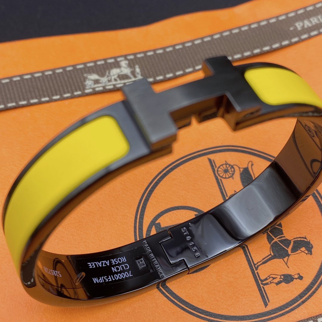 [Glow Jewelry]CLIC HM SO BLACK YELLOW BRACELET