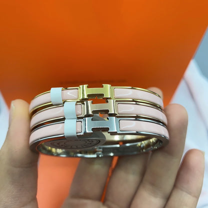 ¡®Glow Jewelry¡¯CLASSIC HM CLIC  PINK 8MM ENAMEL BRACELET