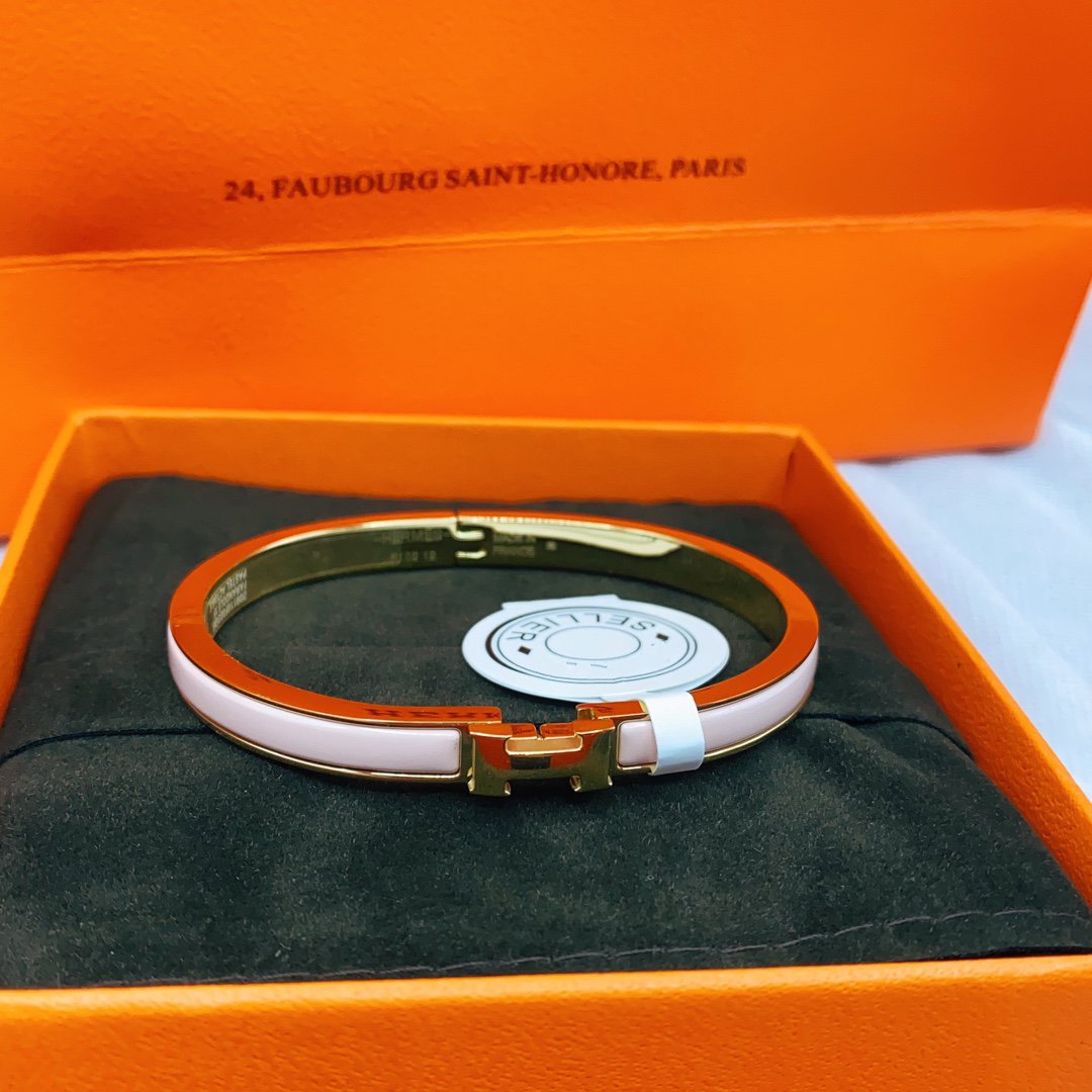 ¡®Glow Jewelry¡¯CLASSIC HM CLIC  PINK 8MM ENAMEL BRACELET