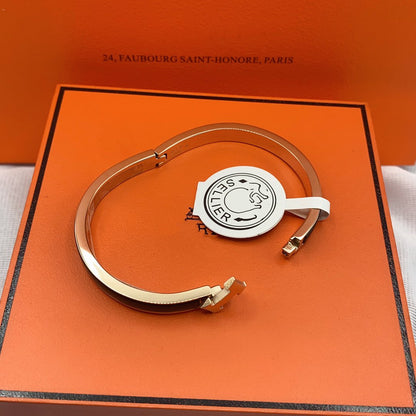 [Glow Jewelry]CLASSIC HM CLIC BLACK 8MM ENAMEL BRACELET