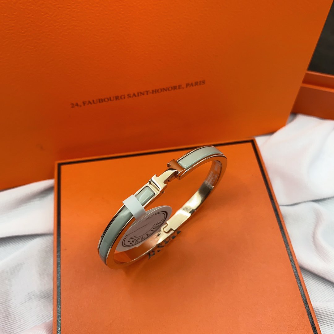 [Glow Jewelry]CLASSIC HM CLIC GREEN 8MM ENAMEL BRACELET