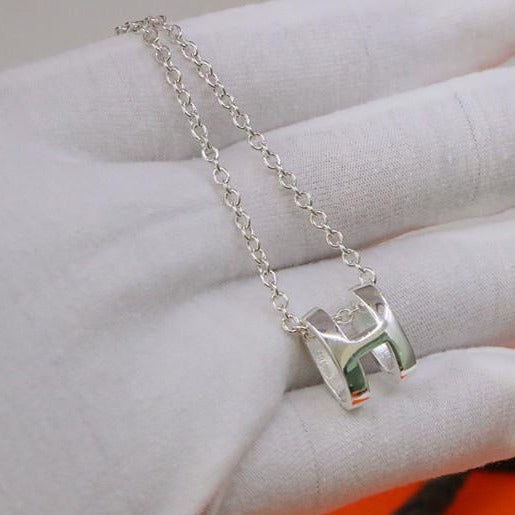 ¡®Glow Jewelry¡¯HM NECKLACE H LETTER OVAL SERIES