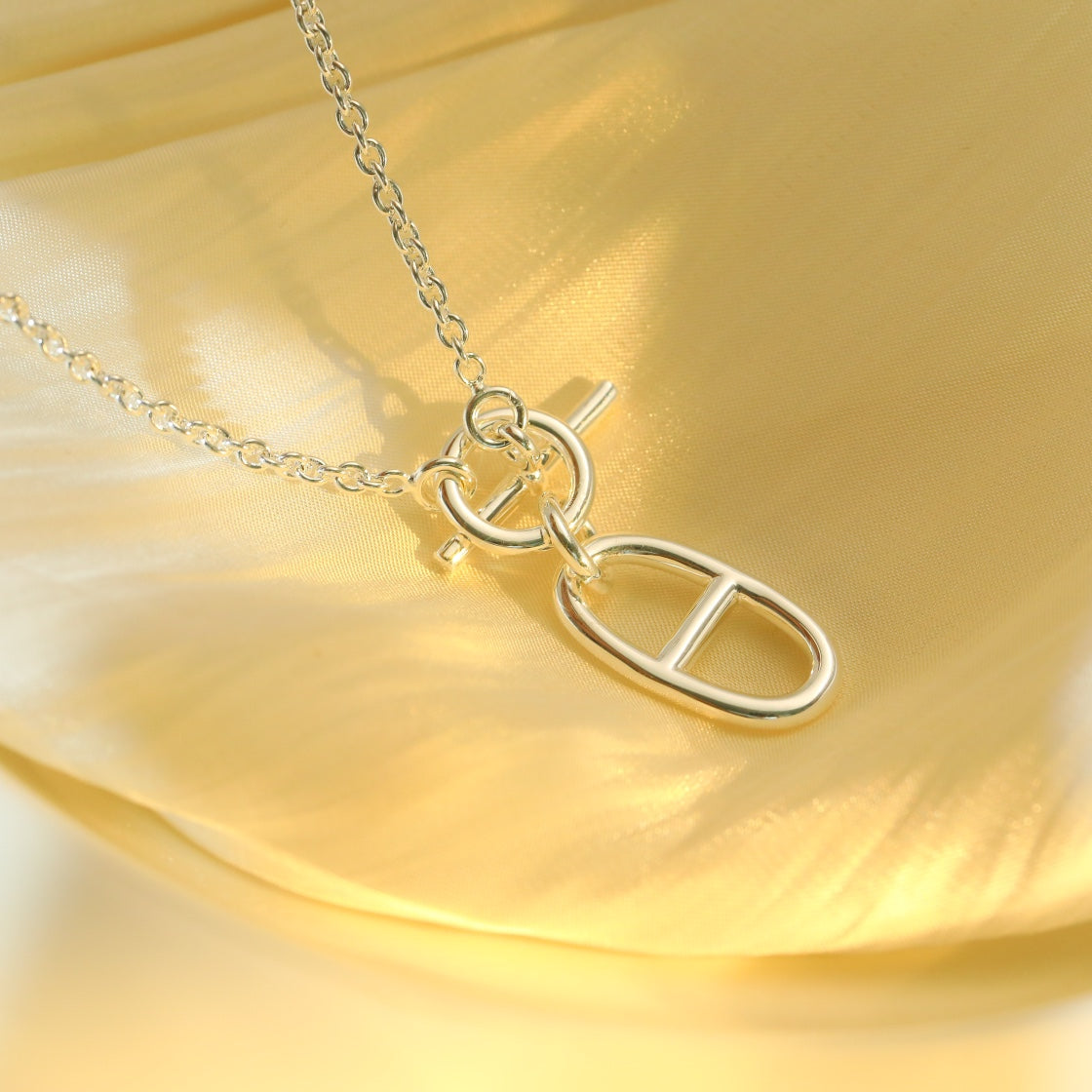¡®Glow Jewelry¡¯HM CHAINE D'ANCRE PENDANT NECKLACE STERLING SILVER