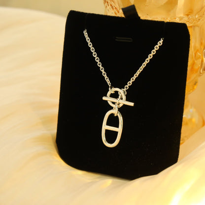 [Glow Jewelry]HM CHAINE D'ANCRE PENDANT NECKLACE STERLING SILVER