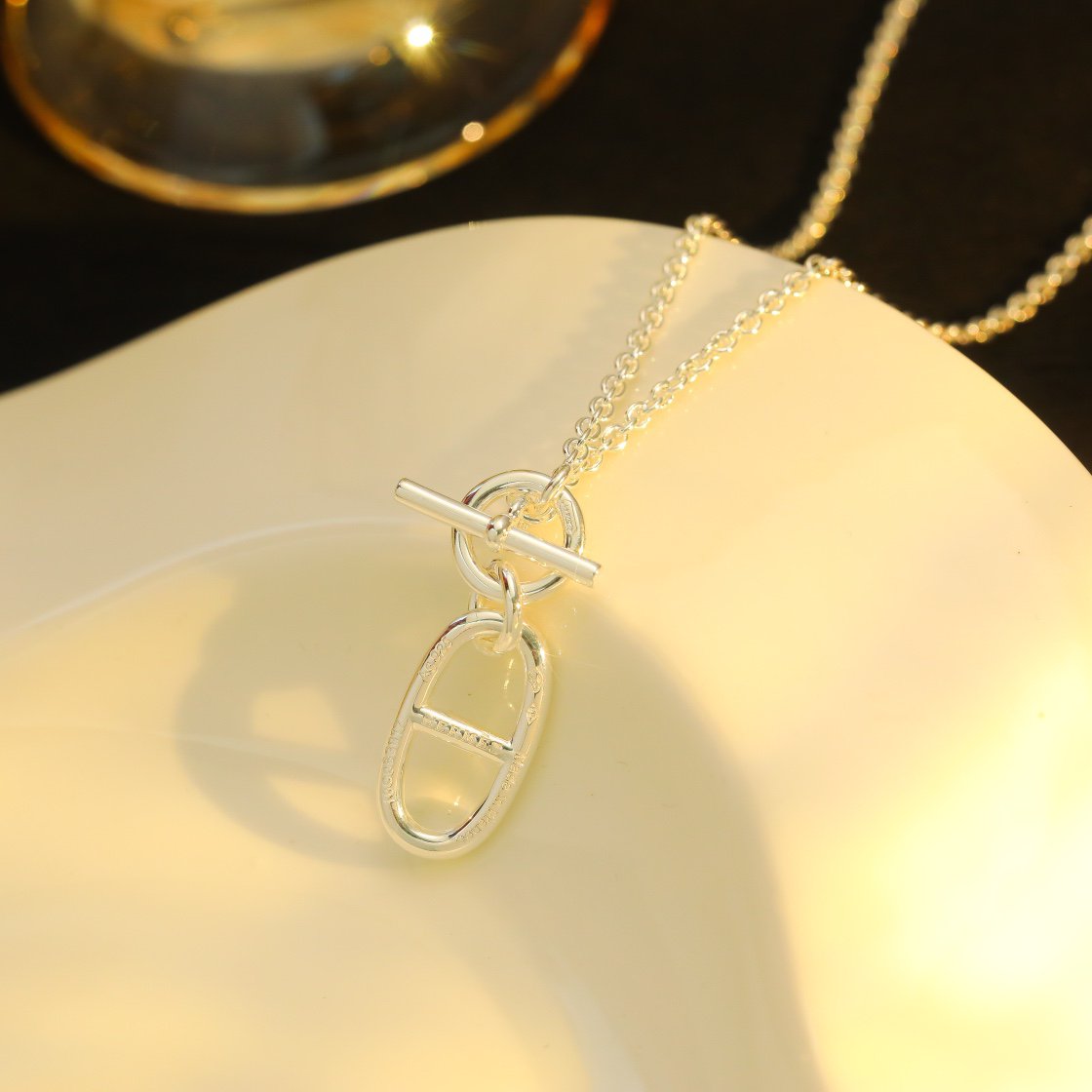 ¡®Glow Jewelry¡¯HM CHAINE D'ANCRE PENDANT NECKLACE STERLING SILVER