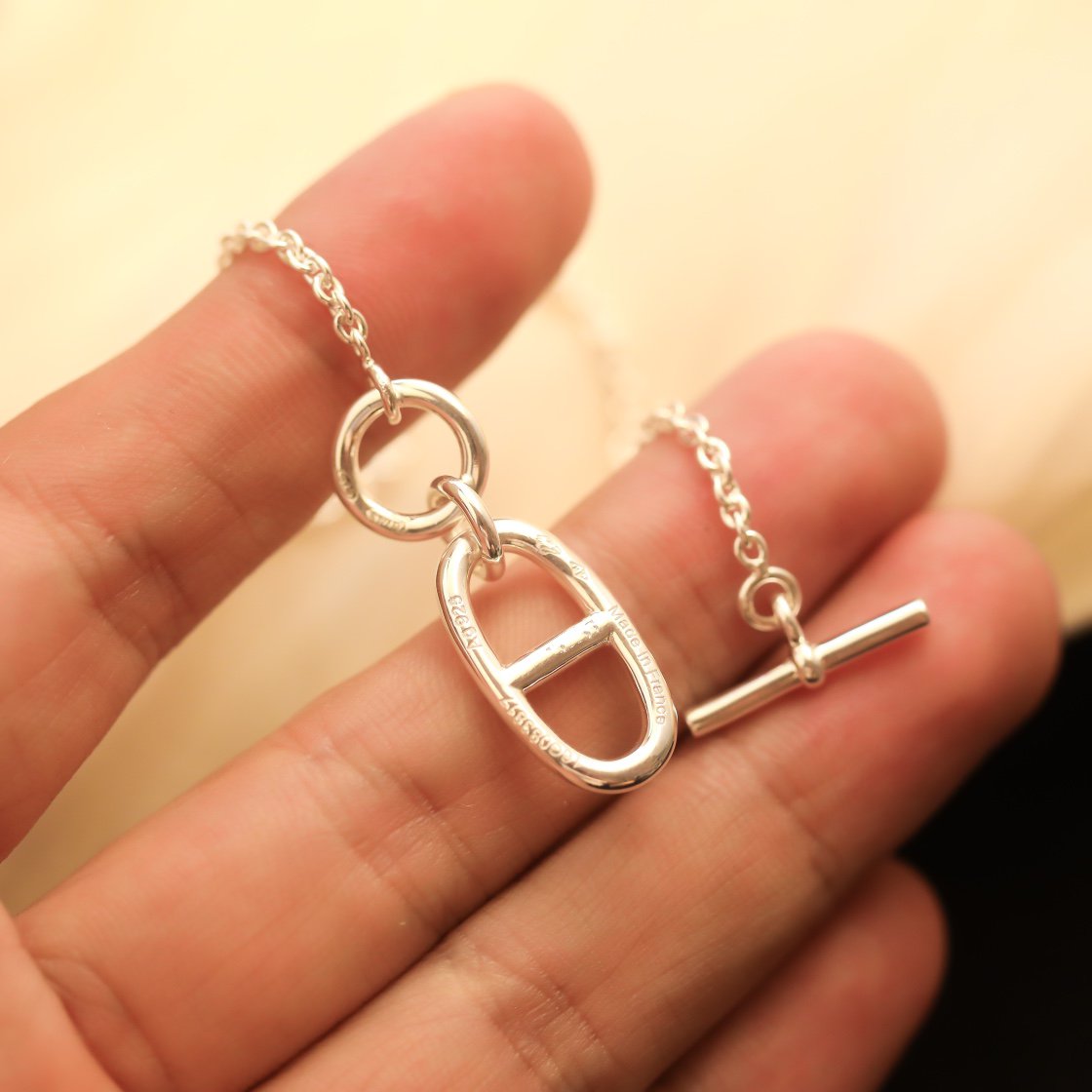 ¡®Glow Jewelry¡¯HM CHAINE D'ANCRE PENDANT NECKLACE STERLING SILVER