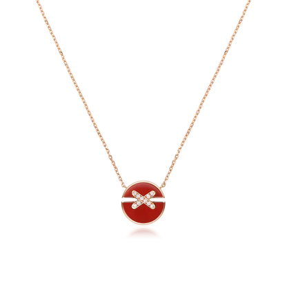 ¡®Glow Jewelry¡¯JEUX DE ROSE GOLD DIAMOND NECKLACE