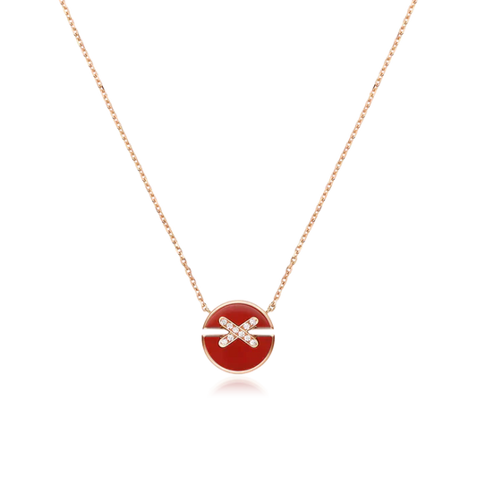 ¡®Glow Jewelry¡¯JEUX DE ROSE GOLD DIAMOND NECKLACE