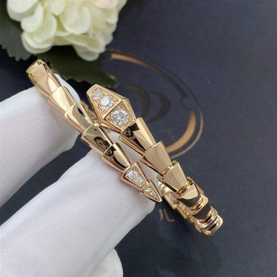 [Glow Jewelry]SERPENTI BRACELET DIAMONDS PINK GOLD