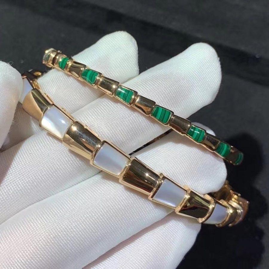 [Glow Jewelry]SERPENTI BRACELET PINK GOLD MOP