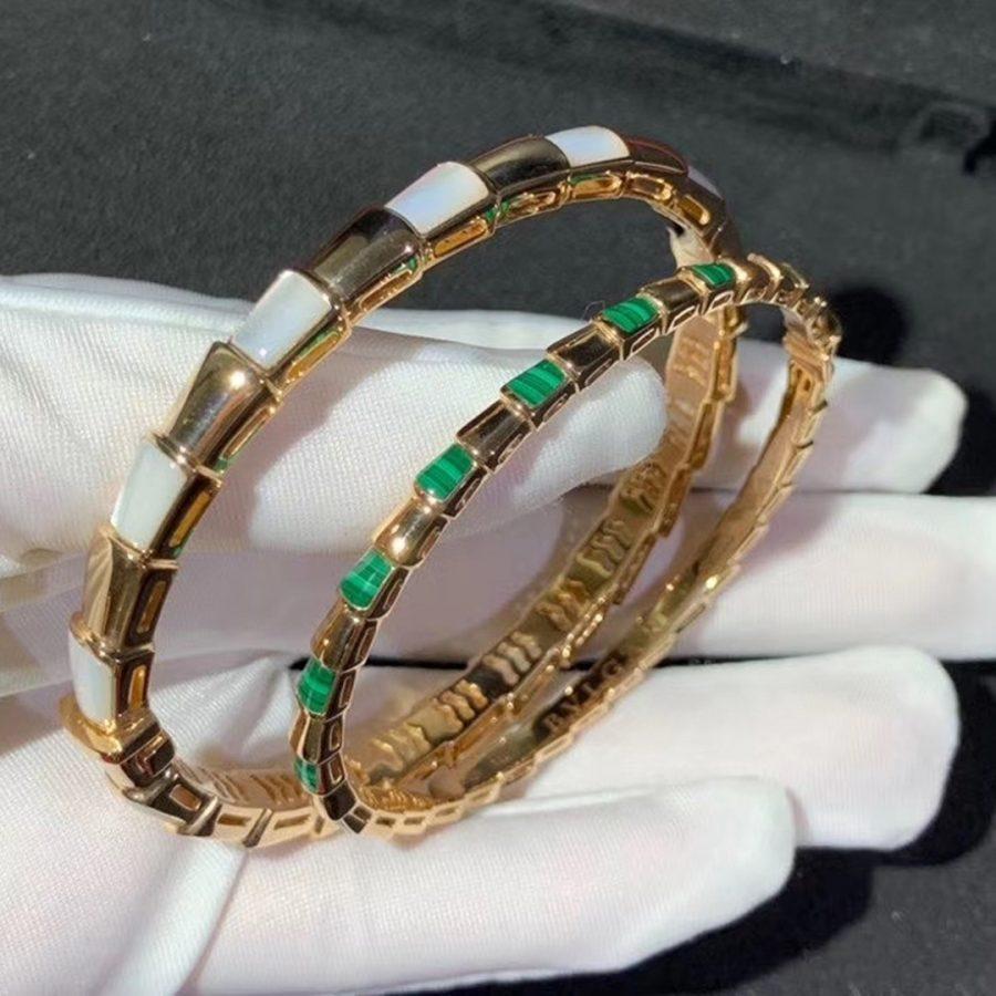 [Glow Jewelry]SERPENTI BRACELET PINK GOLD MOP
