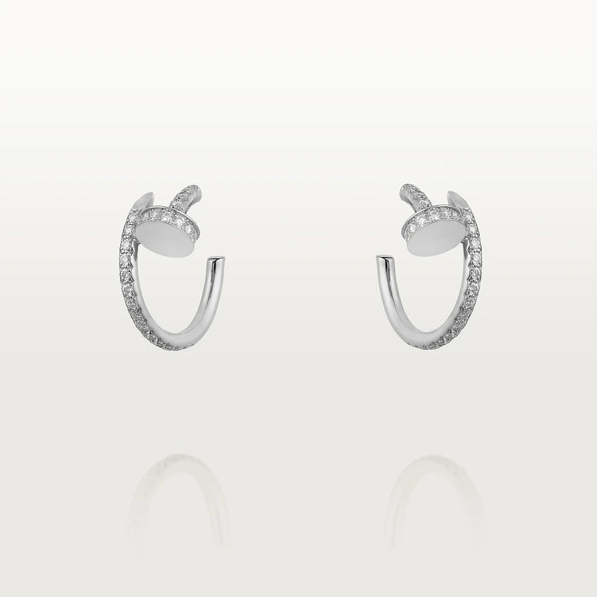 [Glow Jewelry]JUSTE EARRINGS 12.75MM SILVER DIAMOND