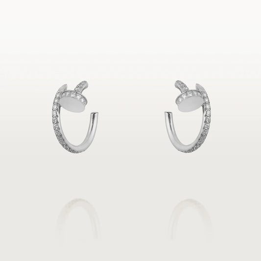 [Glow Jewelry]JUSTE EARRINGS 12.75MM SILVER DIAMOND