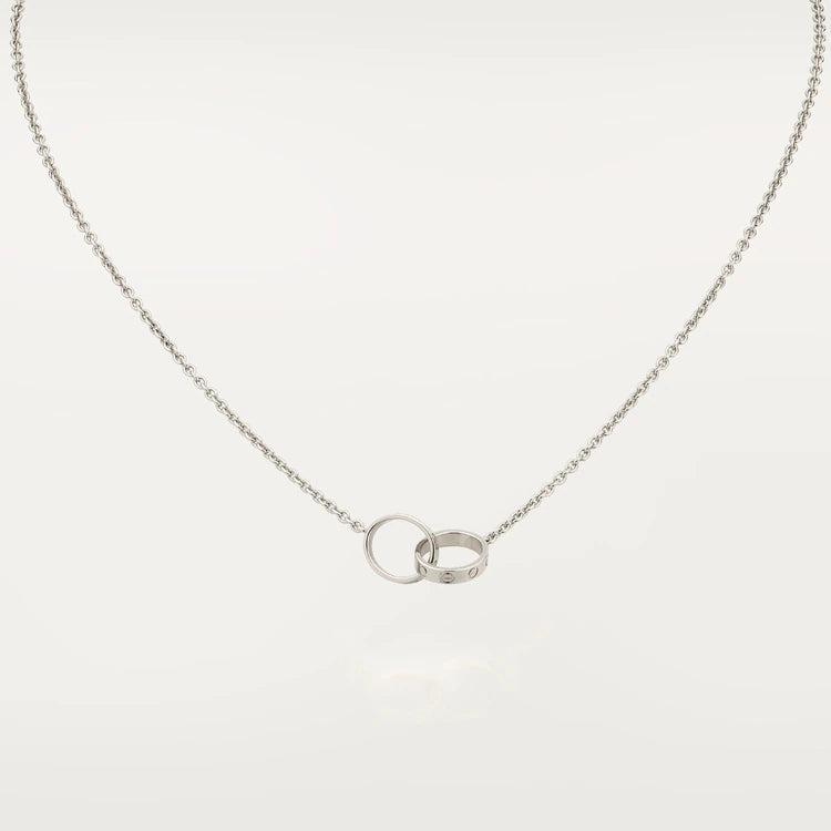 [Glow Jewelry]LOVE NECKLACE PINK GOLD AND SILVER