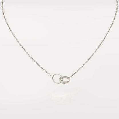 [Glow Jewelry]LOVE NECKLACE PINK GOLD AND SILVER