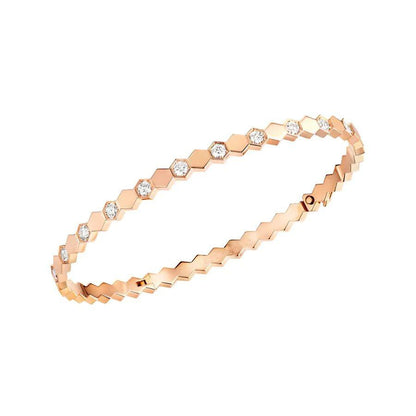 [Glow Jewelry]BEE LOVE PINK GOLD DIAMOND BRACELET