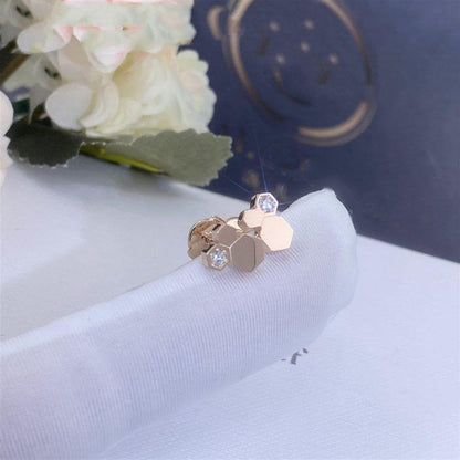 ¡®Glow Jewelry¡¯BEE LOVE PINK GOLD DIAMOND EARRINGS