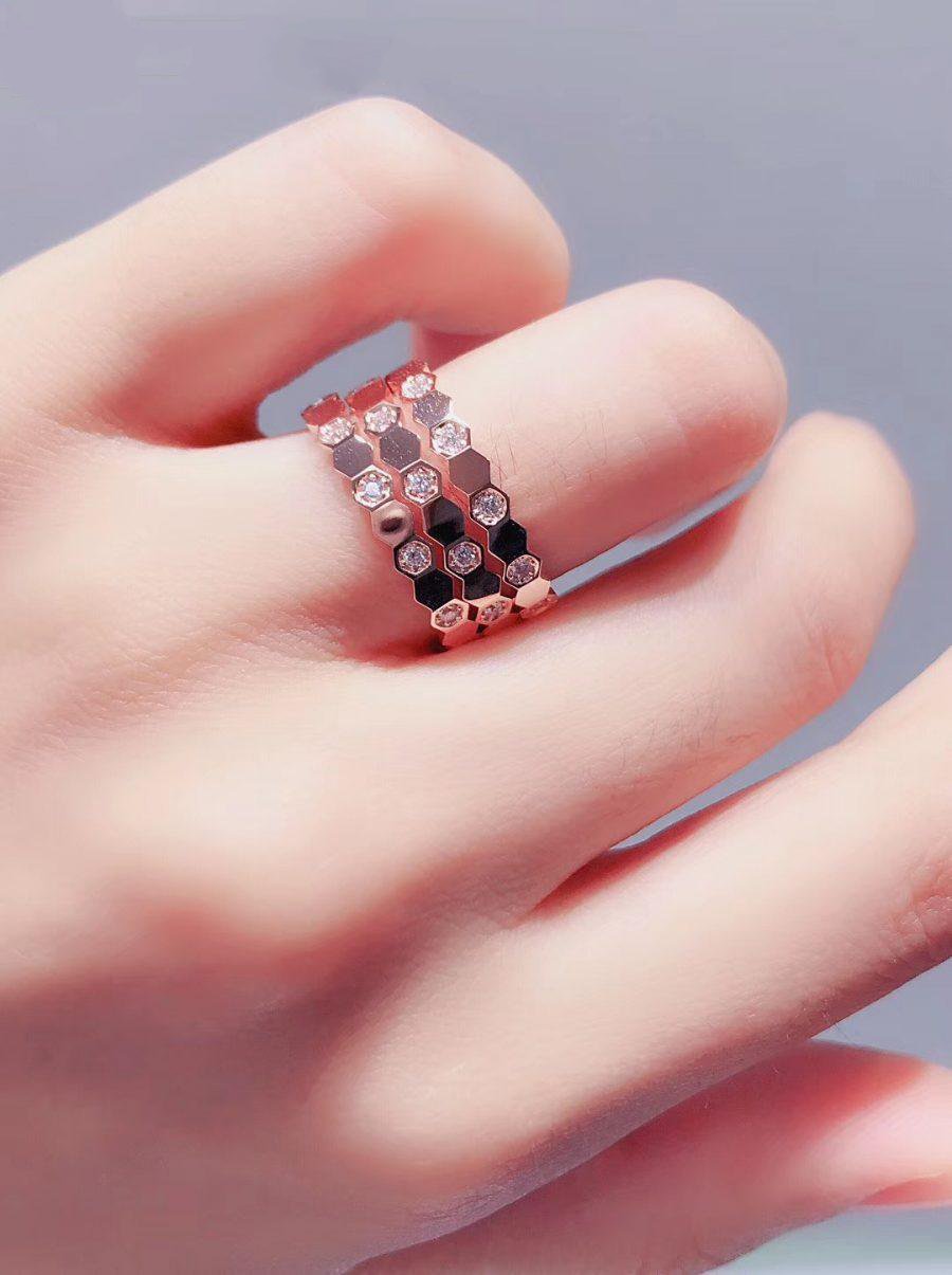 [Glow Jewelry]BEE LOVE RING PINK GOLD DIAMOND