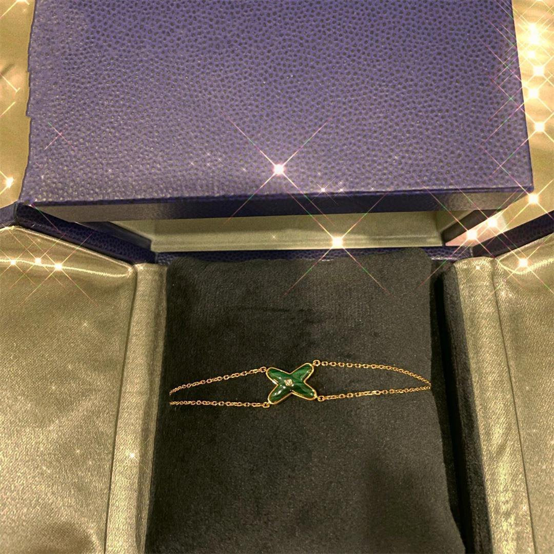 ¡®Glow Jewelry¡¯JEUX BRACELET MALACHITE PINK GOLD 1 DIAMOND