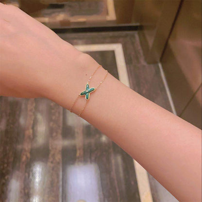 ¡®Glow Jewelry¡¯JEUX BRACELET MALACHITE PINK GOLD 1 DIAMOND