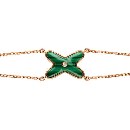 ¡®Glow Jewelry¡¯JEUX BRACELET MALACHITE PINK GOLD 1 DIAMOND