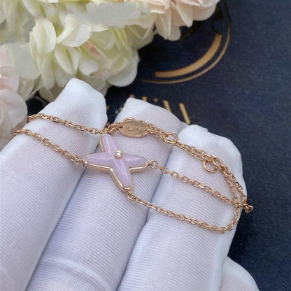 [Glow Jewelry]JEUX BRACELET PINK MOP PINK GOLD 1 DIAMOND