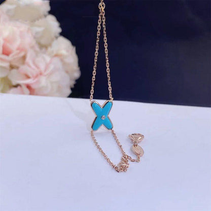 ¡®Glow Jewelry¡¯JEUX BRACELET TURQUOISE PINK GOLD 1 DIAMOND