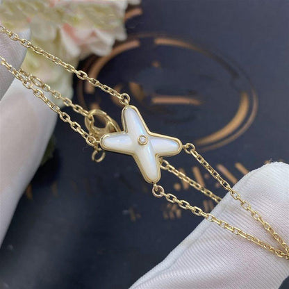 ¡®Glow Jewelry¡¯JEUX BRACELET WHITE MOP GOLD 1 DIAMOND