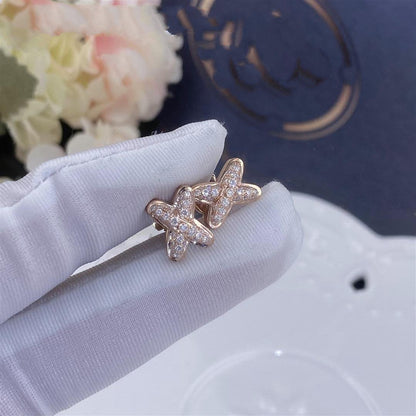 [Glow Jewelry]JEUX DE PINK GOLD DIAMOND EARRINGS