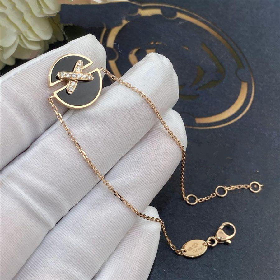 [Glow Jewelry]JEUX DE BRACELET ONYX PINK GOLD DIAMOND
