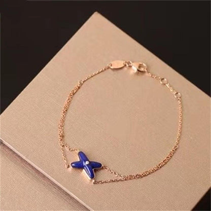 [Glow Jewelry]Hollow Design Four-Leaf Clover Flower Shape Ring