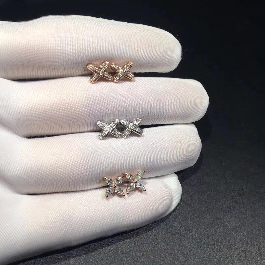 [Glow Jewelry]JEUX DE DIAMOND EARRINGS