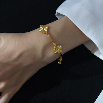 [Glow Jewelry]New  CLOVER 5 MOTIF LASER BRACELET COLLECTION