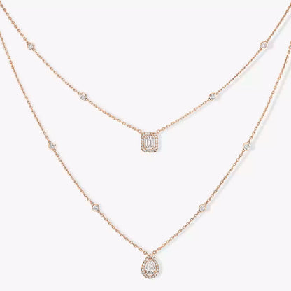[Glow Jewelry]Diamond Necklace My Twin 2 Rows
