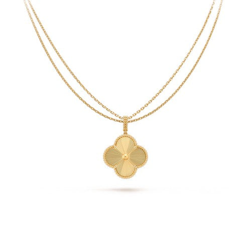 ¡®Glow Jewelry¡¯CLOVER 25MM PEDANT NECKLACE GOLD