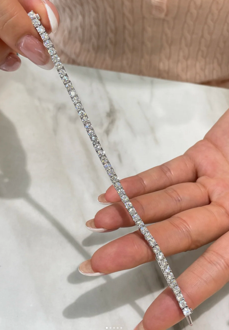 [Glow Jewelry]  CLASSIC BASEBALL BRACELAT, 52 DIAMOND